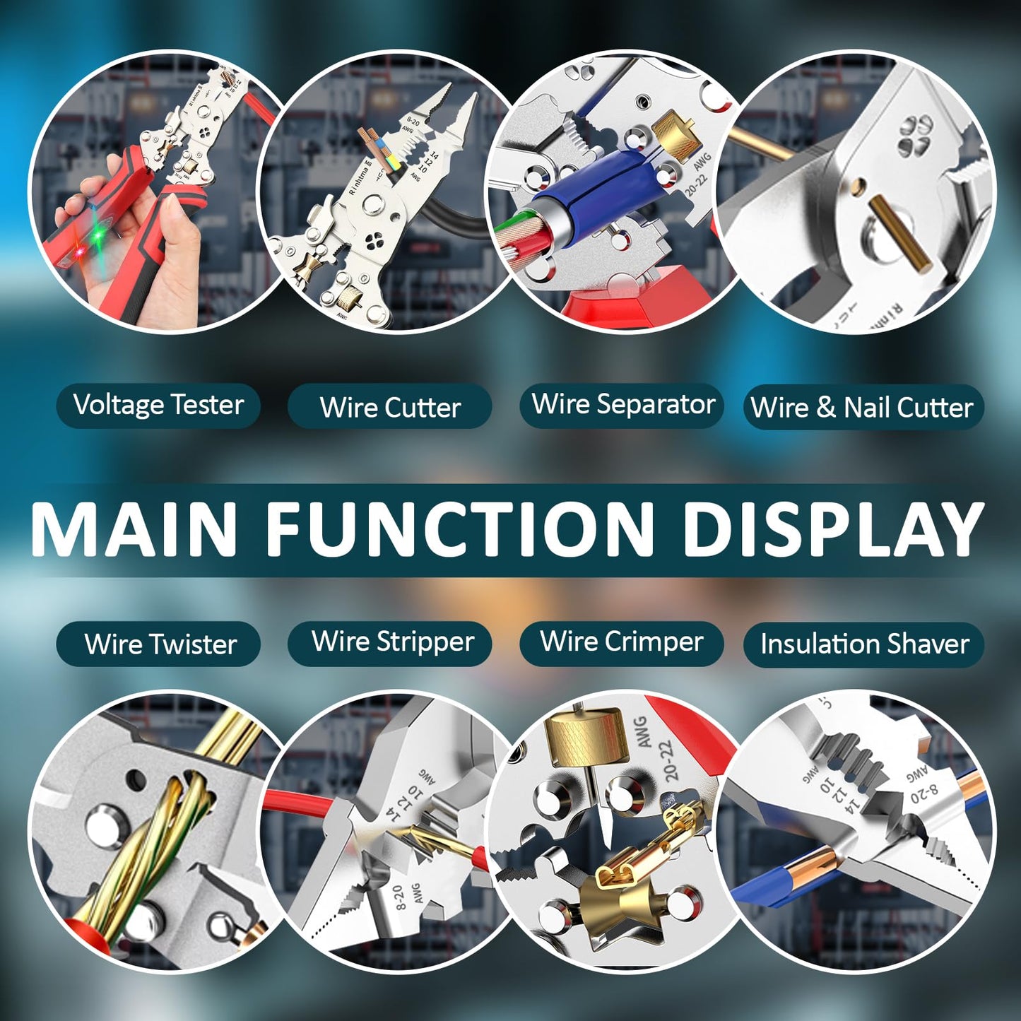 16-in-1 Multifunctional Rechargeable Wire Stripper